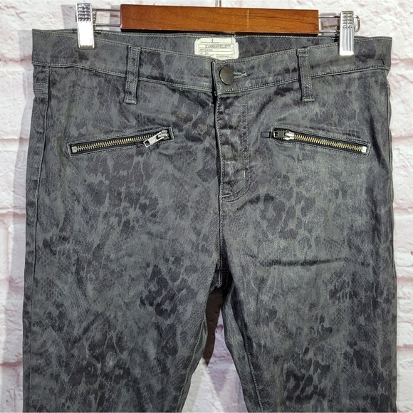 Current Elliot Soho Zip Stiletto Castle Dirty Paws Skinny Ankle Jeans - Picture 3 of 13